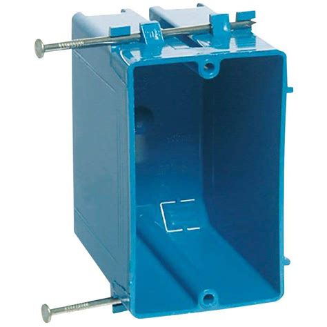 exterior electric single gang junction boxes|single gang new work box.